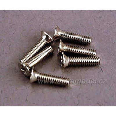 Traxxas šroub křížový M2x8mm zápustná hlava zink. (6)
