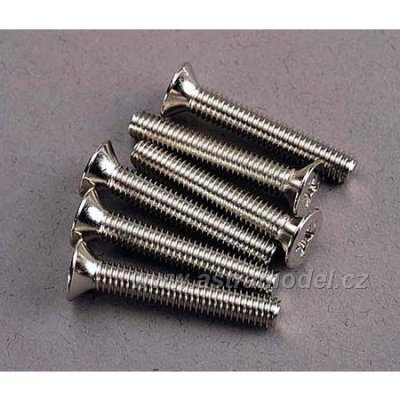 Traxxas šroub křížový M4x25mm zápustná hlava zink. (6)