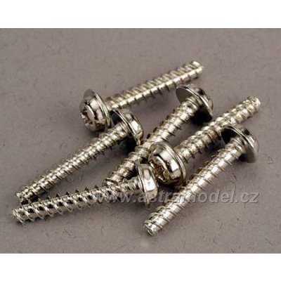 Traxxas vrut křížový 3x18mm hlava s límcem zink. (6)