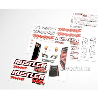 Traxxas samolepky: Rustler VXL