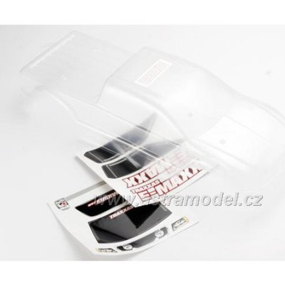Traxxas karosérie čirá, samolepky: E-Maxx LW