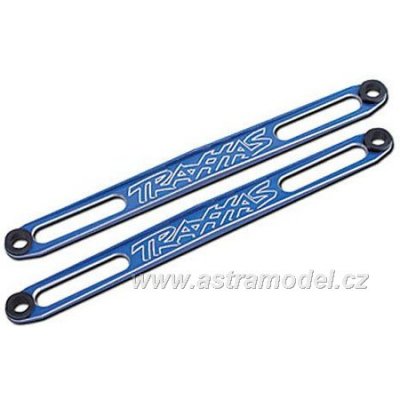Traxxas držák baterie hliníkový modrý (2)
