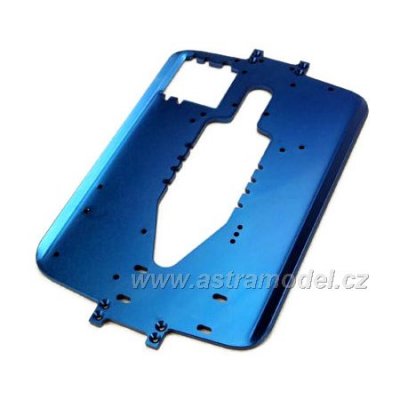Traxxas šasi 4mm hliníkové 6061-T6 modré