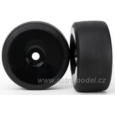 Traxxas kolo, disk černý, pneu slick (2) (přední)