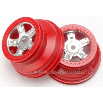 Traxxas disk 1.4/1.8" SCT saténový-červený (2)