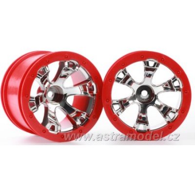 Traxxas disk 2.2" Geode chrom-červený (2)