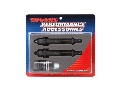 Traxxas tlumič GTR xx-long hliník/PTFE, pístnice TiN (2)