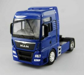 Welly 1:32 Tahač MAN TGX modrý