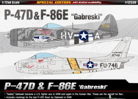 Academy P-47D a F-86E Gabreski (1:72)