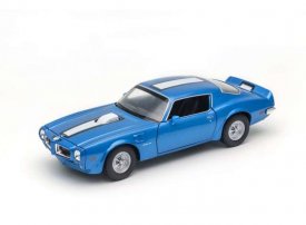Model auta maisto 1:24 1972 Pontiac Firebird Trans AM Morá s bílým pruhem
