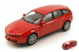Model auta Welly 1:24 Alfa Romeo 159 Sport vagon červená