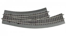 ROCO 42556 H0 BWL2/3 + D8 Výhybka oblouková levá R358,0mm/30°, R358,0mm/30°