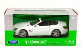 Mercedes Benz SL500 1:24-white