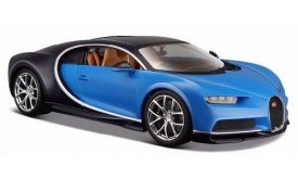 Bugatti chiron blue 1:24