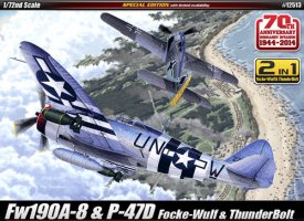 Academy 12513 P-47D a FW190A